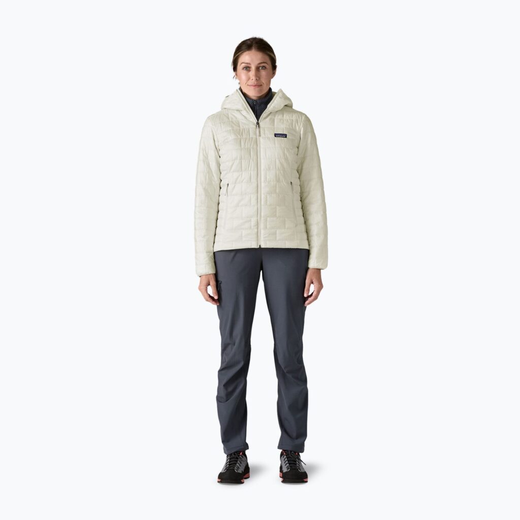 Куртка женская Patagonia Nano Puff Hoody birch white