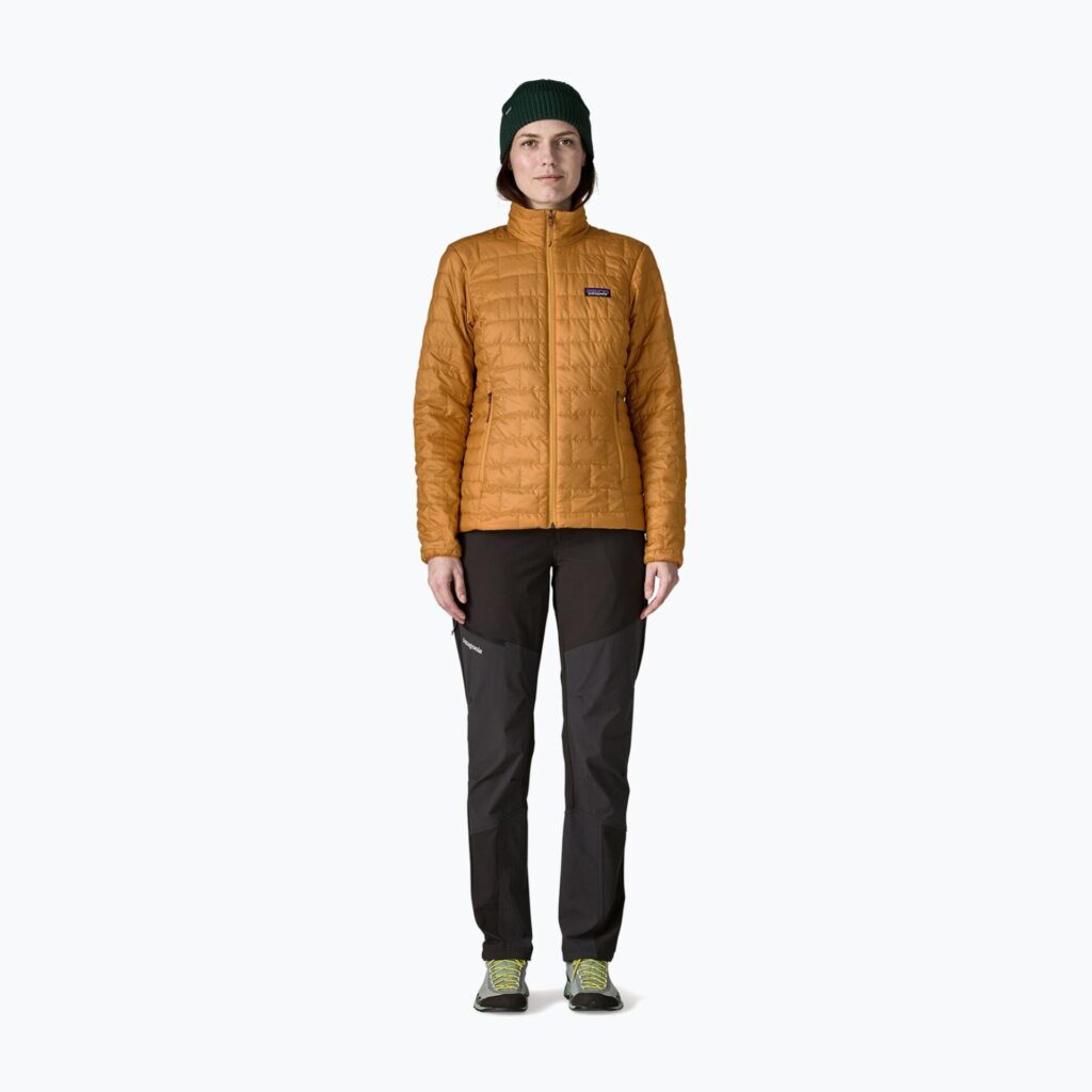 Куртка женская Patagonia Nano Puff smolder talon gold