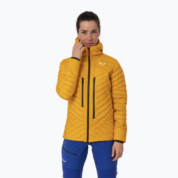 Куртка женская Salewa Ortles Hyb Rds Dwn gold