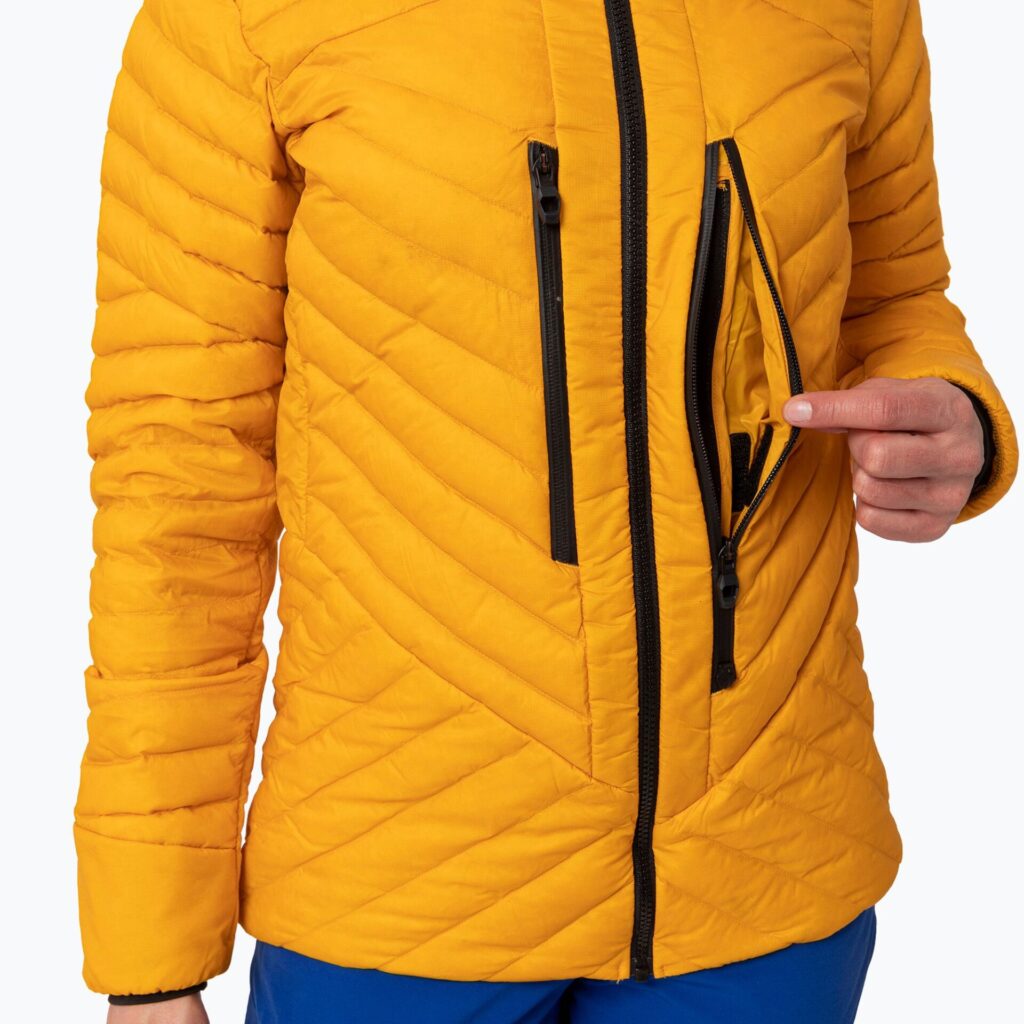 Куртка женская Salewa Ortles Hyb Rds Dwn gold