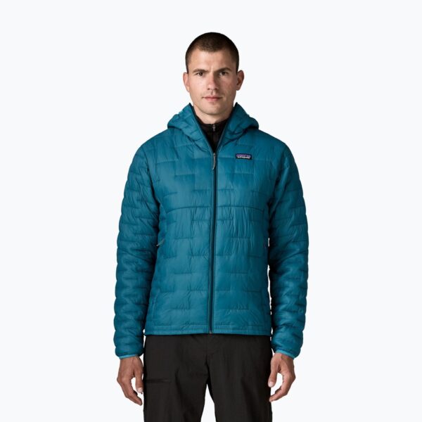 Куртка мужская Patagonia Micro Puff Hoody glacial blue