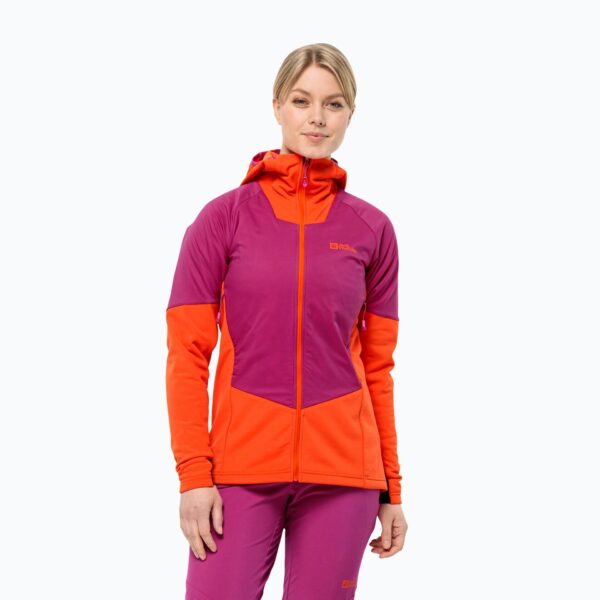 Женская непромокаемая курткаJack Wolfskin Alpspitze Ins Hybrid new magenta