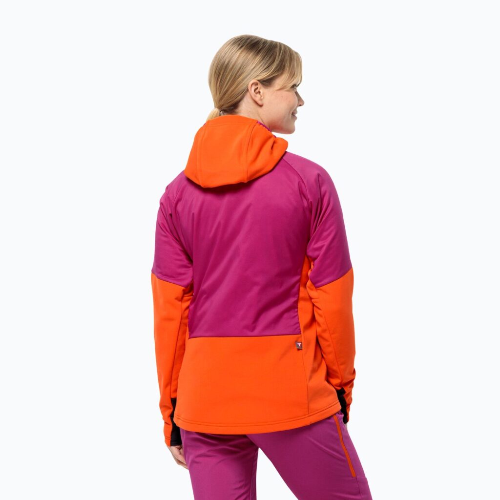 Женская непромокаемая курткаJack Wolfskin Alpspitze Ins Hybrid new magenta