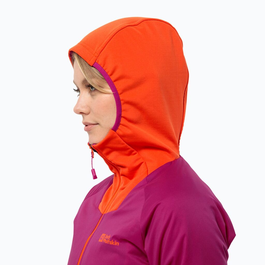 Женская непромокаемая курткаJack Wolfskin Alpspitze Ins Hybrid new magenta