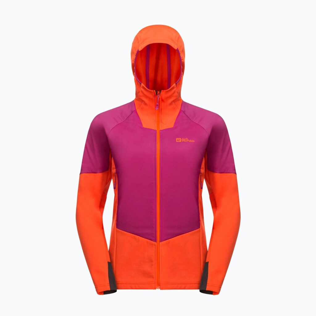 Женская непромокаемая курткаJack Wolfskin Alpspitze Ins Hybrid new magenta