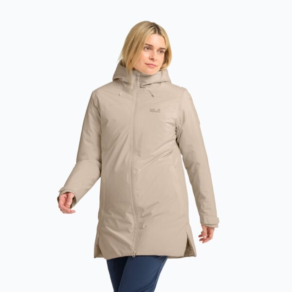 Женская непромокаемая курткаJack Wolfskin Heidelstein 2 Ins oyster