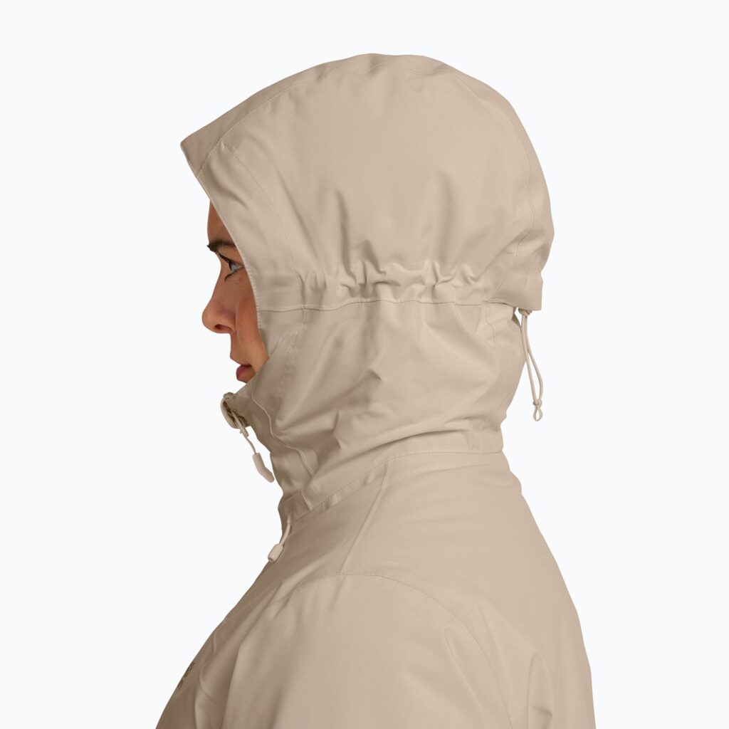 Женская непромокаемая курткаJack Wolfskin Heidelstein 2 Ins oyster