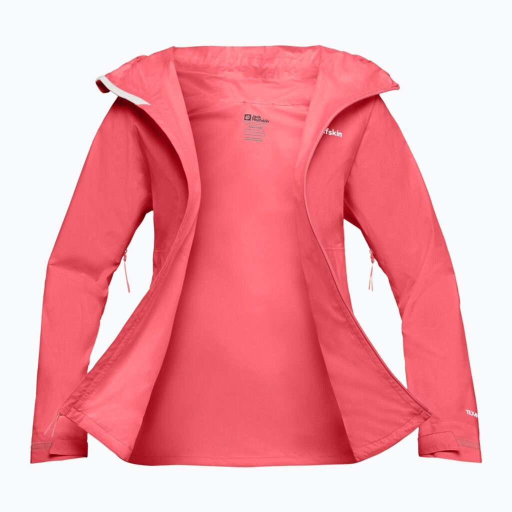 Женская непромокаемая курткаJack Wolfskin Prelight 2.5L LT sunset coral