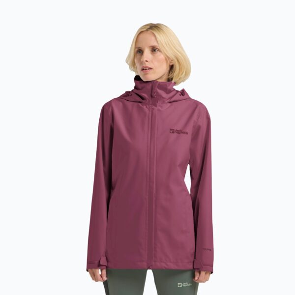 Женская непромокаемая курткаJack Wolfskin Trailtime 2L raisin