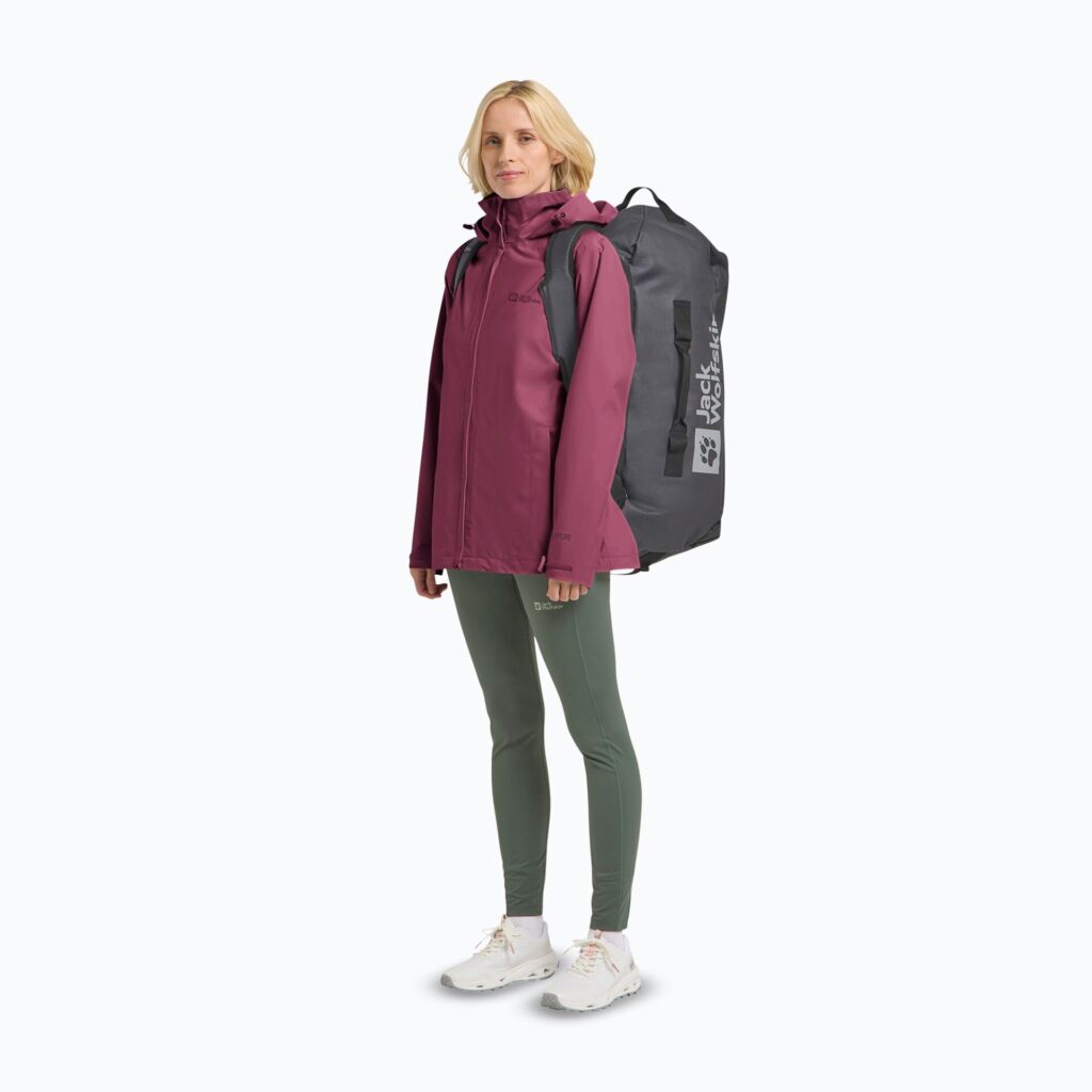Женская непромокаемая курткаJack Wolfskin Trailtime 2L raisin