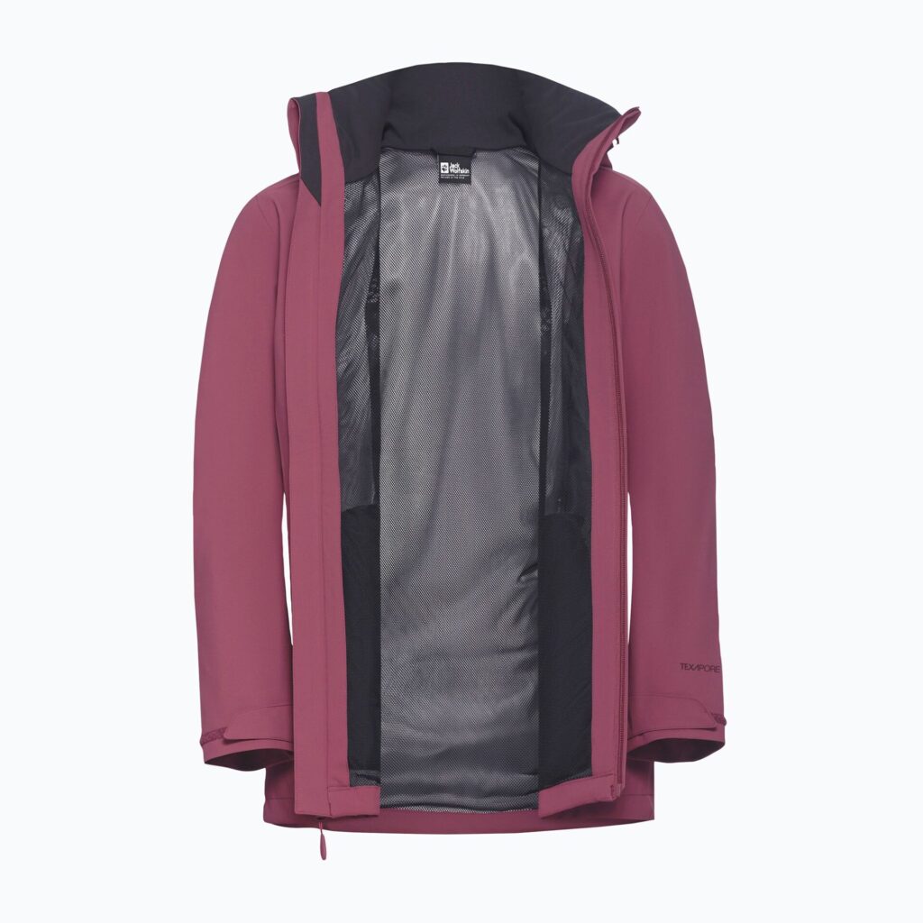 Женская непромокаемая курткаJack Wolfskin Trailtime 2L raisin