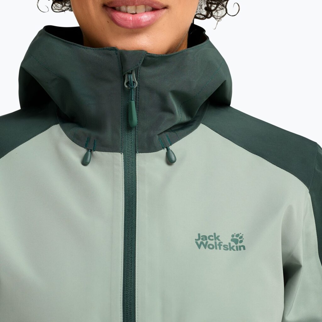 Женская непромокаемая курткаJack Wolfskin Wildbound 2L green zinnia