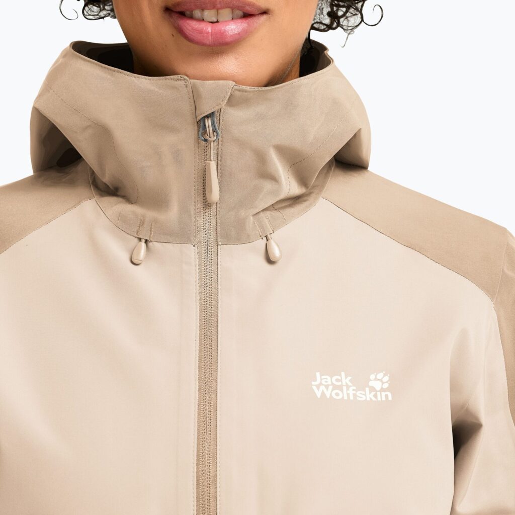 Женская непромокаемая курткаJack Wolfskin Wildbound 2L oyster
