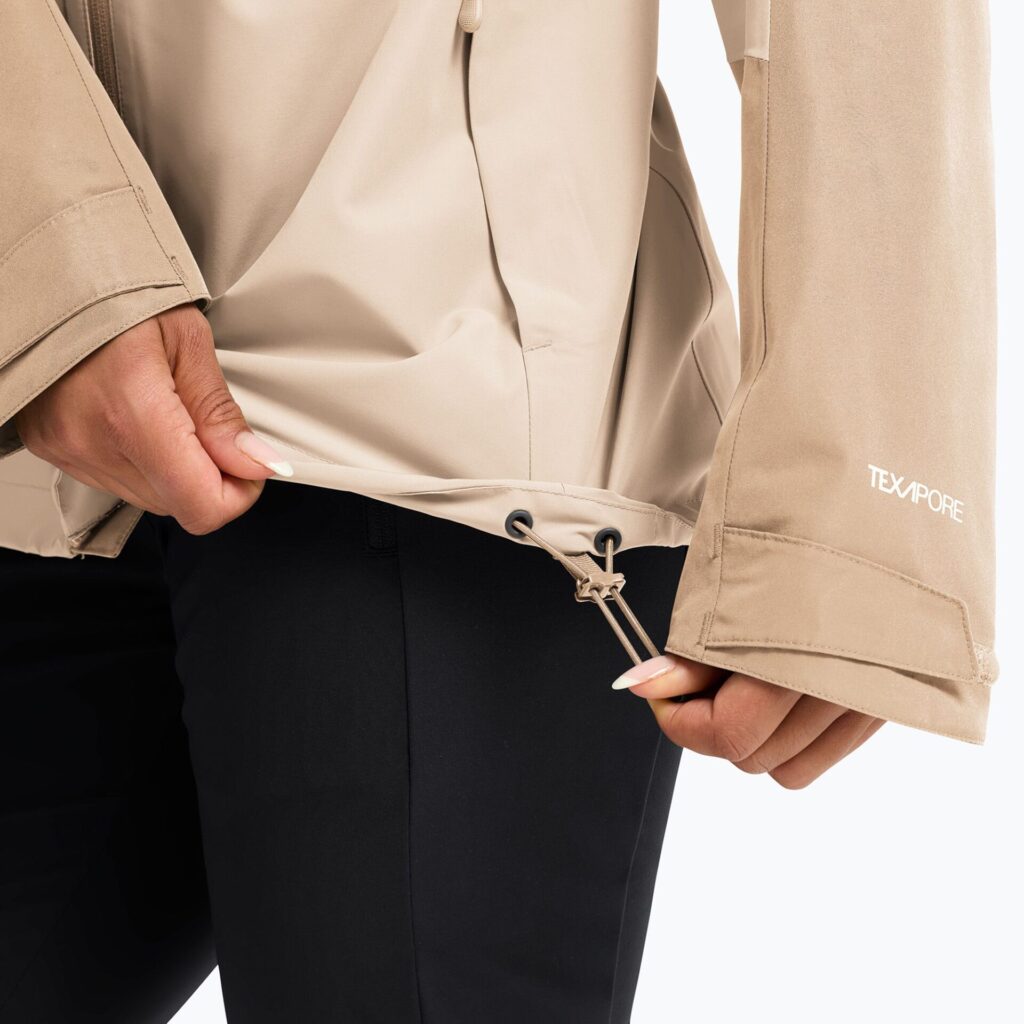 Женская непромокаемая курткаJack Wolfskin Wildbound 2L oyster