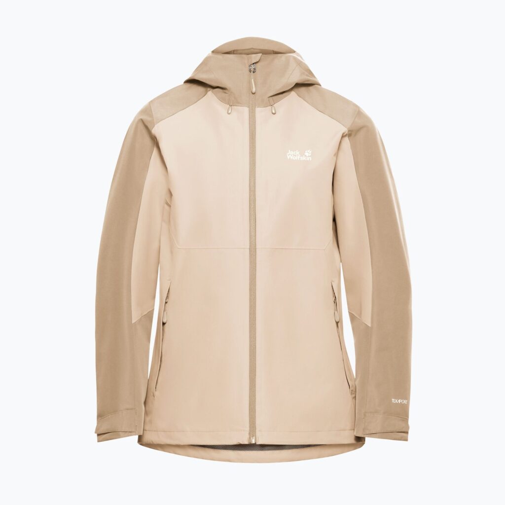 Женская непромокаемая курткаJack Wolfskin Wildbound 2L oyster