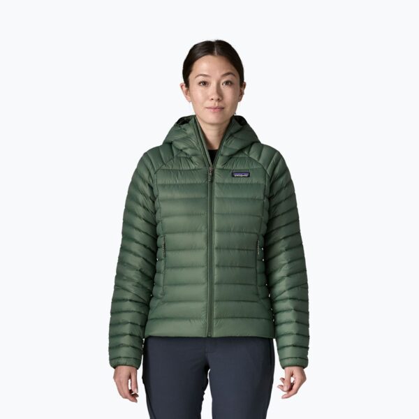 Куртка женская Patagonia Down Sweater Hoody canopy green