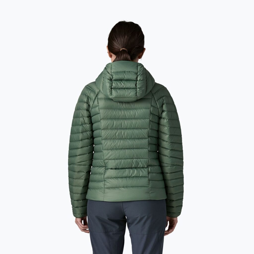 Куртка женская Patagonia Down Sweater Hoody canopy green