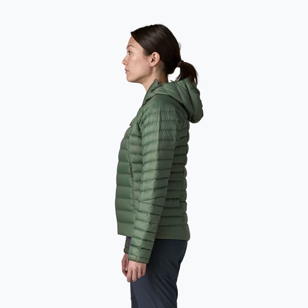 Куртка женская Patagonia Down Sweater Hoody canopy green