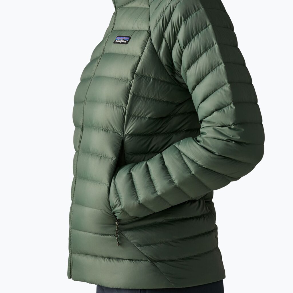 Куртка женская Patagonia Down Sweater Hoody canopy green