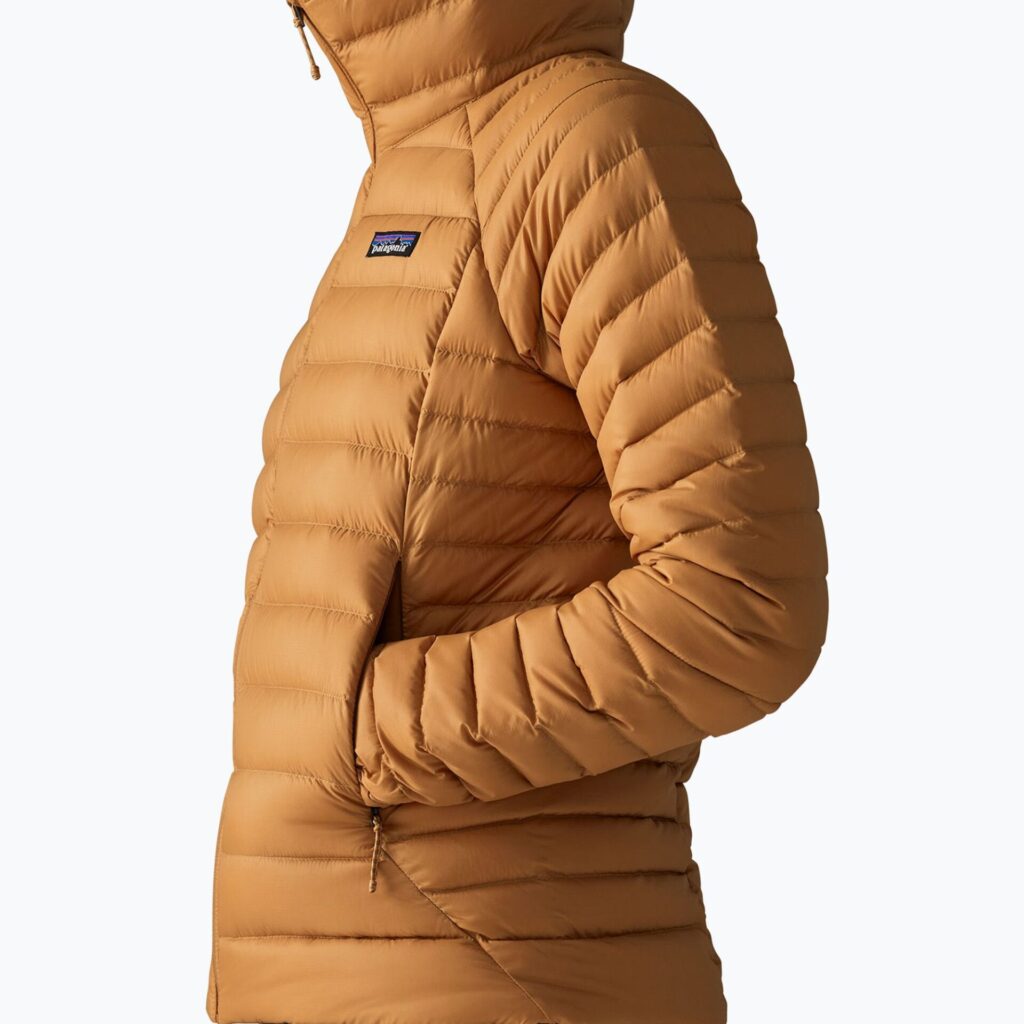 Куртка женская Patagonia Down Sweater Hoody cinnamon brown