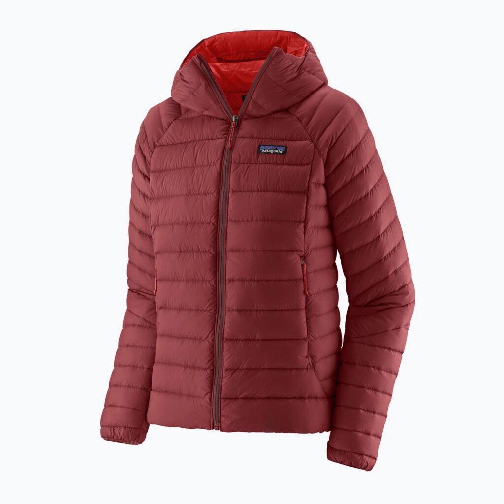 Куртка женская Patagonia Down Sweater Hoody oxide red