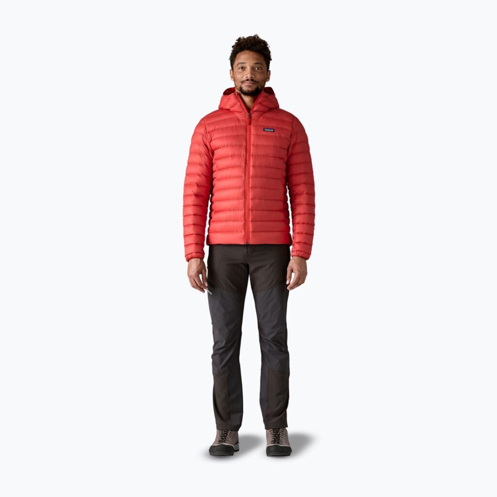 Куртка мужская Patagonia Down Sweater Hoody amanita red