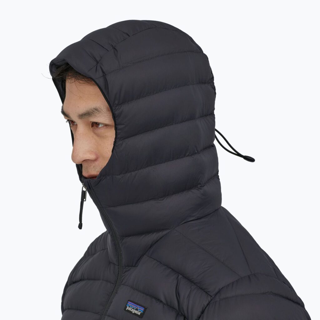 Куртка мужская Patagonia Down Sweater Hoody black