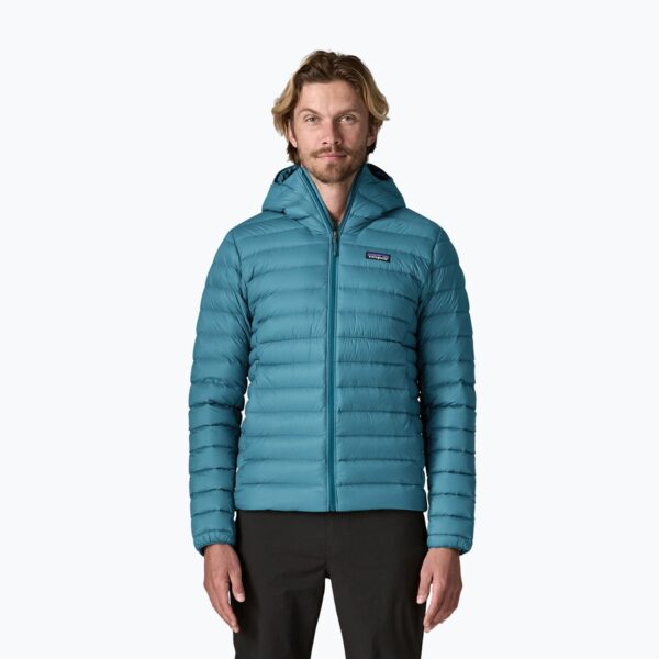 Куртка мужская Patagonia Down Sweater Hoody glacial blue