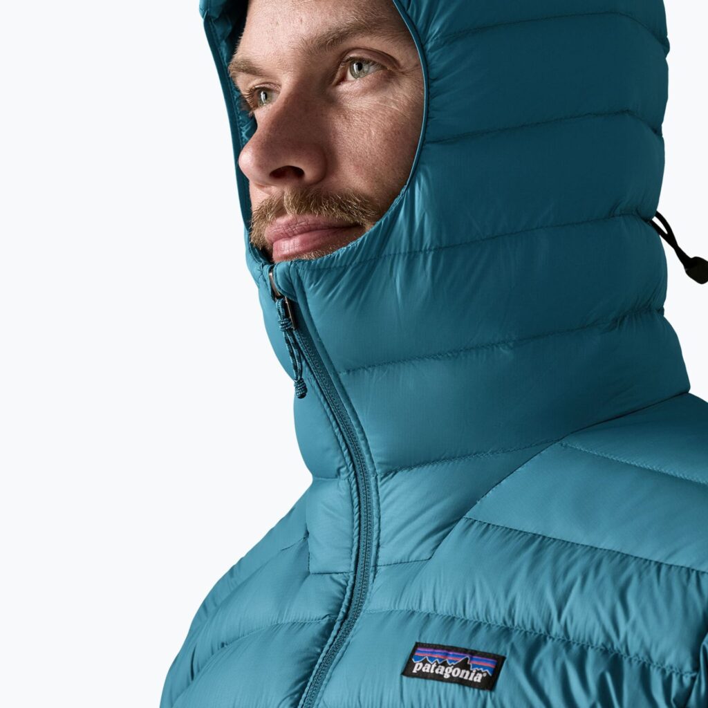 Куртка мужская Patagonia Down Sweater Hoody glacial blue