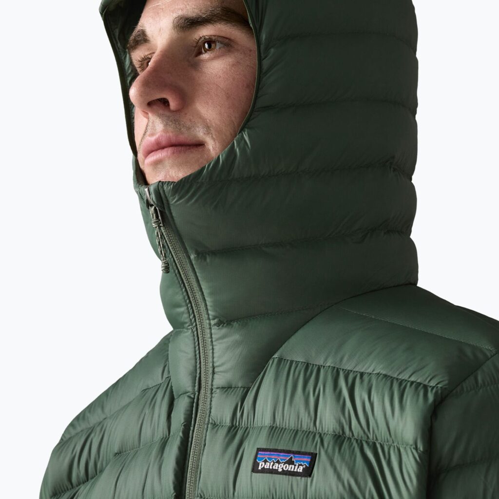 Куртка мужская Patagonia Down Sweater Hoody treeline green