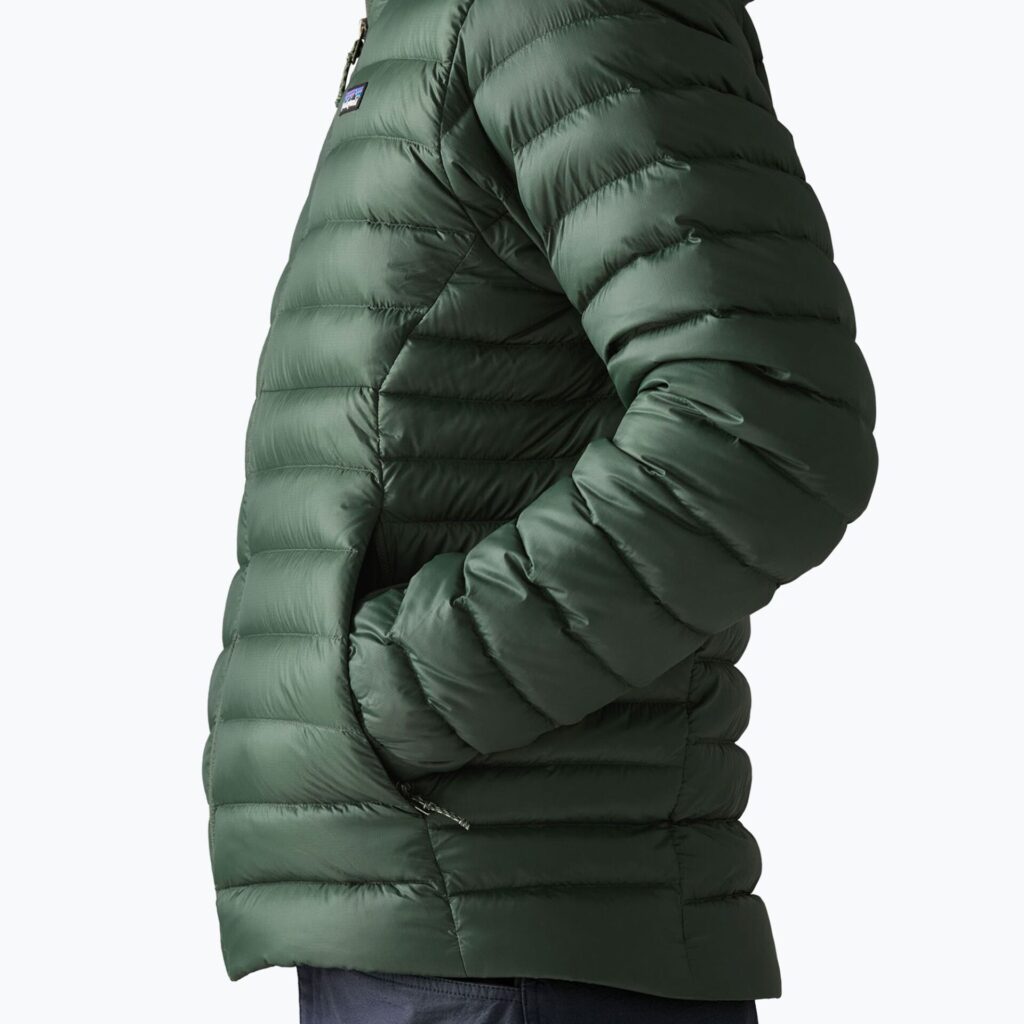 Куртка мужская Patagonia Down Sweater Hoody treeline green