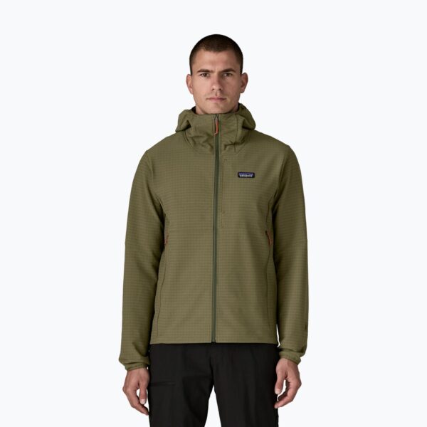 Куртка мужская Patagonia R1 TechFace Hoody basin green