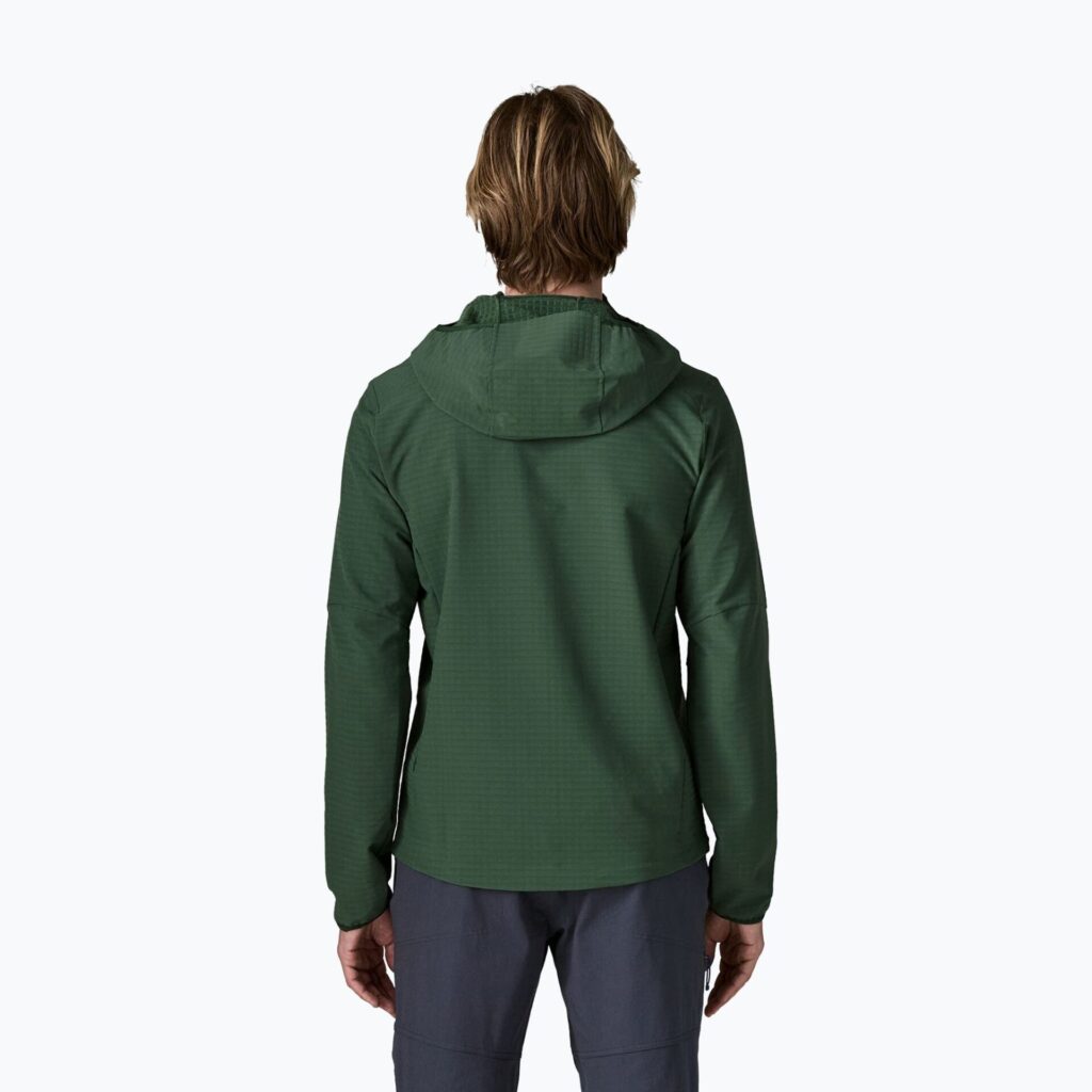 Куртка мужская Patagonia R1 TechFace Hoody canopy green