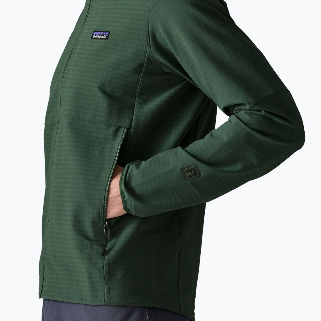 Куртка мужская Patagonia R1 TechFace Hoody canopy green