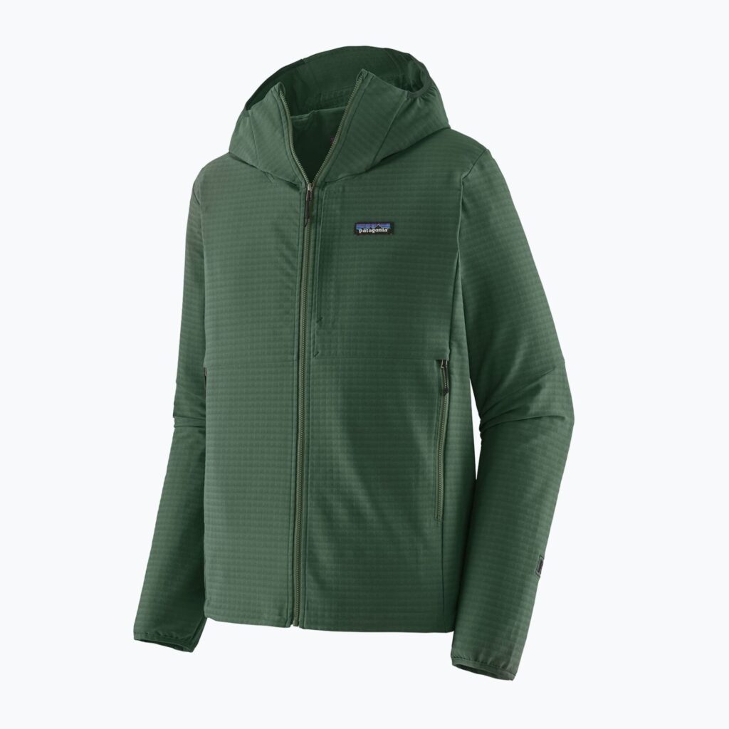 Куртка мужская Patagonia R1 TechFace Hoody canopy green