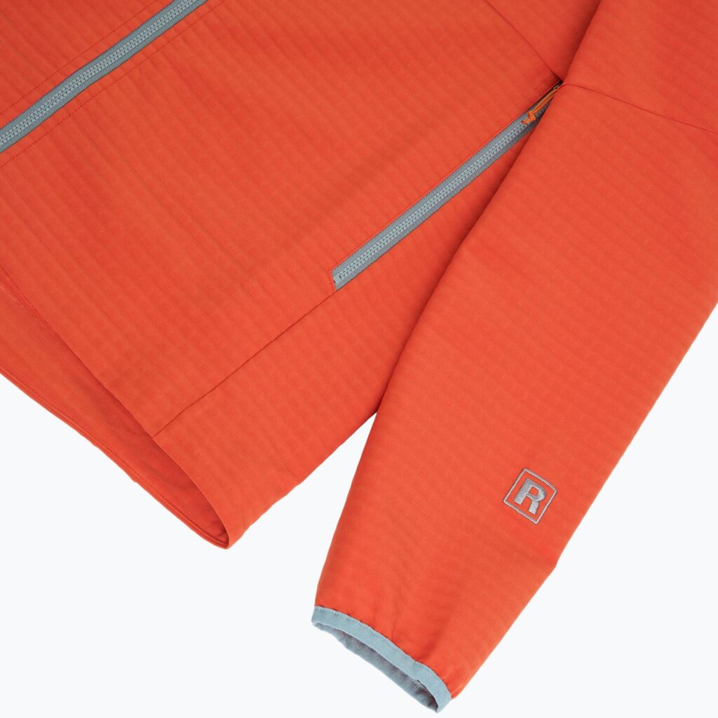 Куртка мужская Patagonia R1 TechFace Hoody hot ember