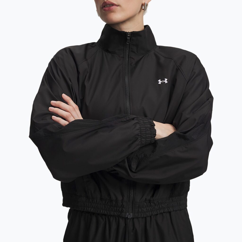 Куртка тренировочная женская Under Armour Rival Woven ultimate black/white