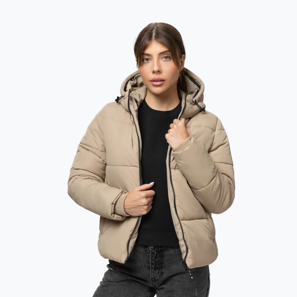 Куртка женская Pitbull Vista Quilted Hooded dark sand