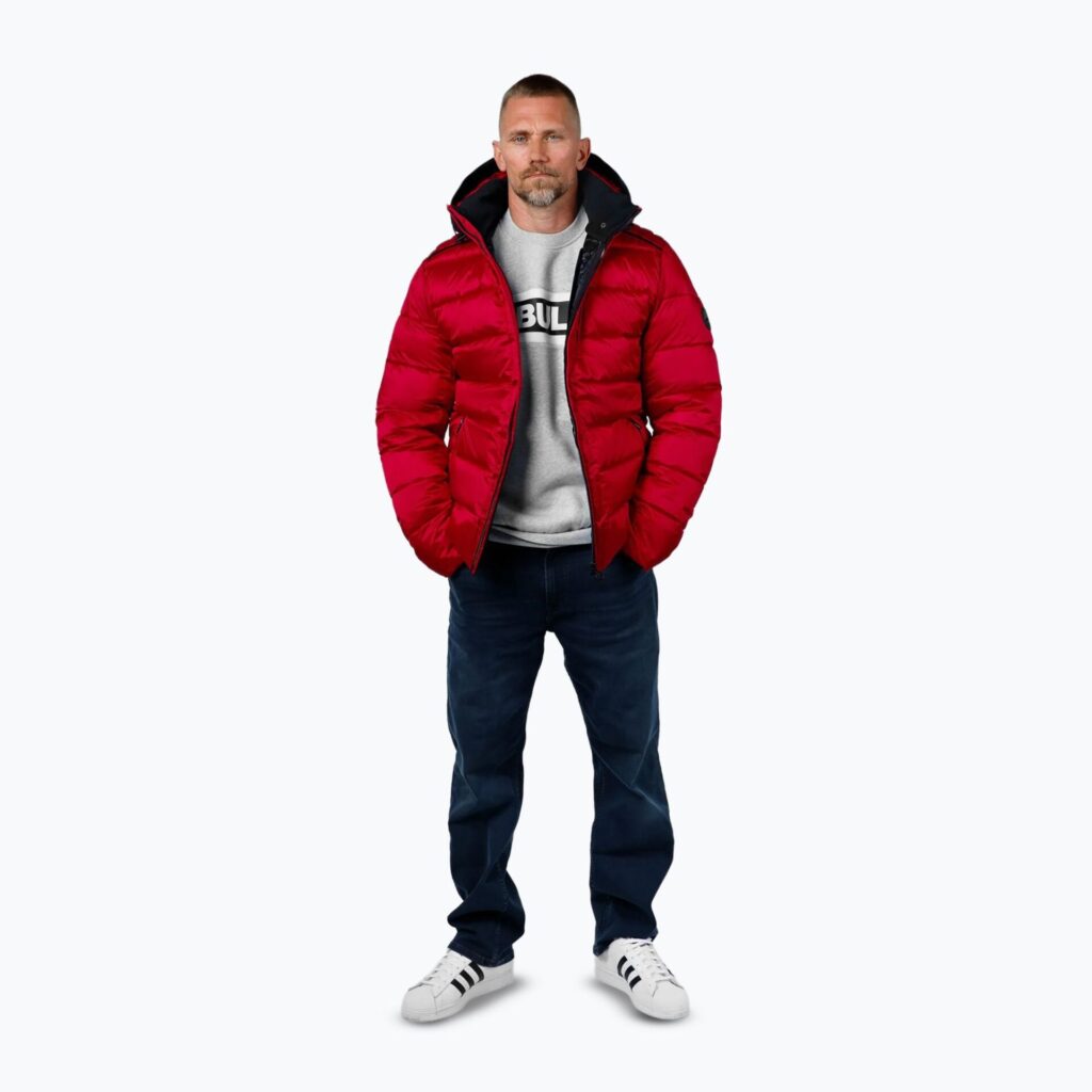 Куртка зимняя мужская Barles Ribstop Padded Hooded red