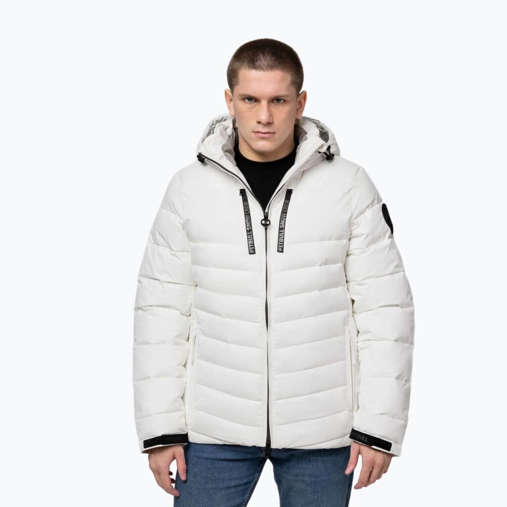 Куртка зимняя мужская Crestline Padded Hooded off white