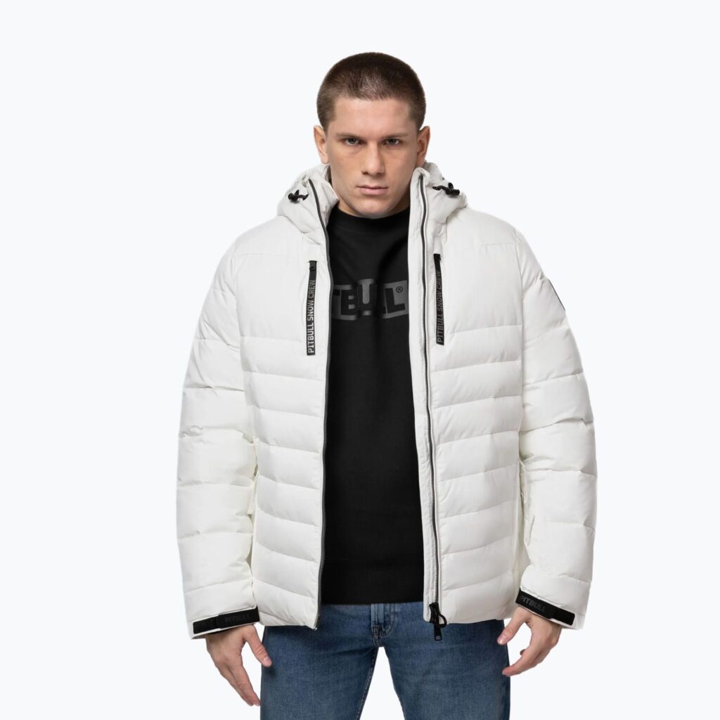 Куртка зимняя мужская Crestline Padded Hooded off white