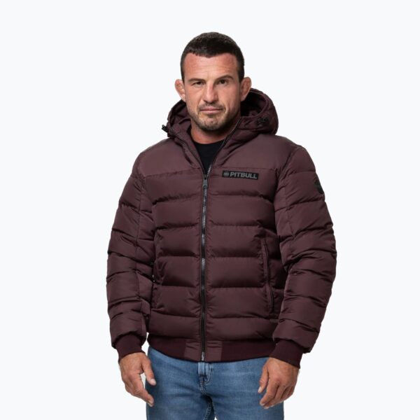 Куртка зимняя мужская Dillon Quilted Hooded burgundy
