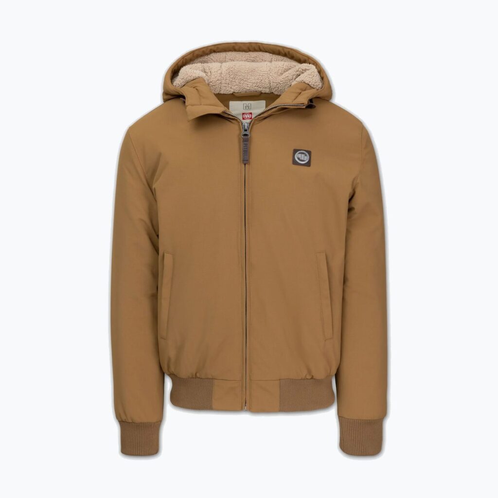 Куртка зимняя мужская Elkwood 3 Sherpa Hooded honney yellow