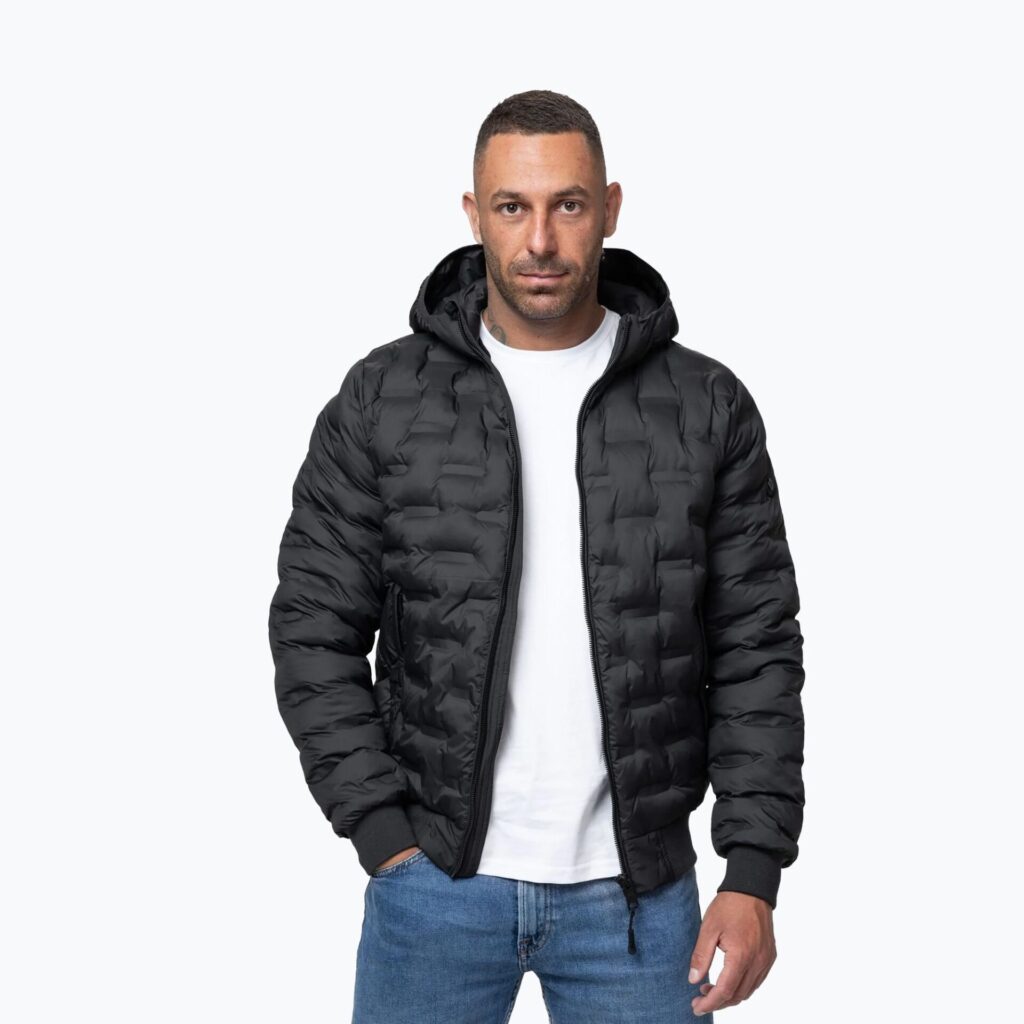 Куртка зимняя мужская Fisk Quilted Hooded black