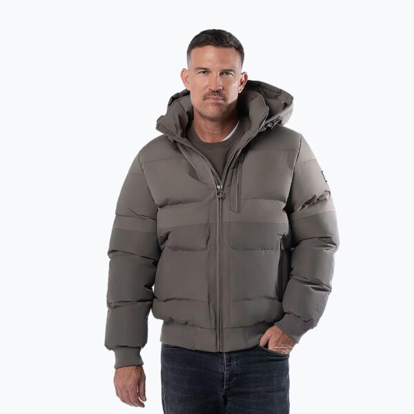 Куртка зимняя мужская Patton Quilted Hooded taupe