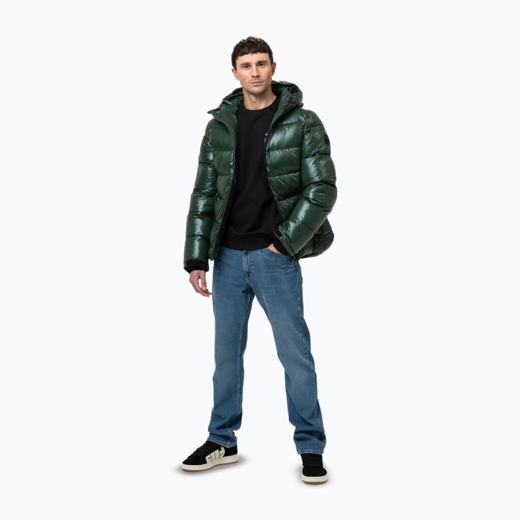 Куртка зимняя мужская Pepperwood Ribstop Padded Hooded black/green