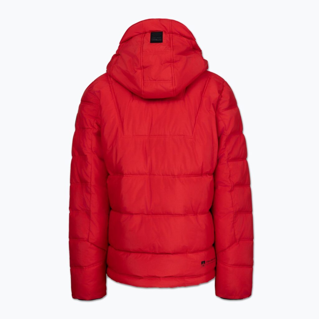 Куртка зимняя мужская Piedmont Quilted Hooded fluo/red
