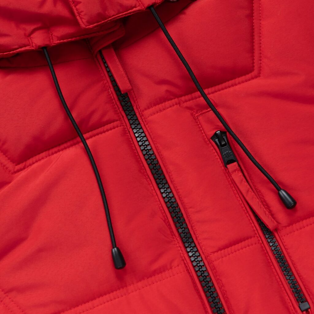 Куртка зимняя мужская Piedmont Quilted Hooded fluo/red