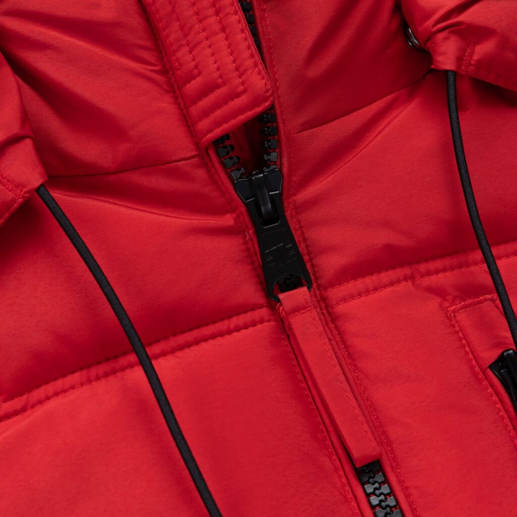 Куртка зимняя мужская Piedmont Quilted Hooded fluo/red