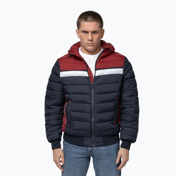 Куртка зимняя мужская Rubio Quilted Hooded dark navy/red